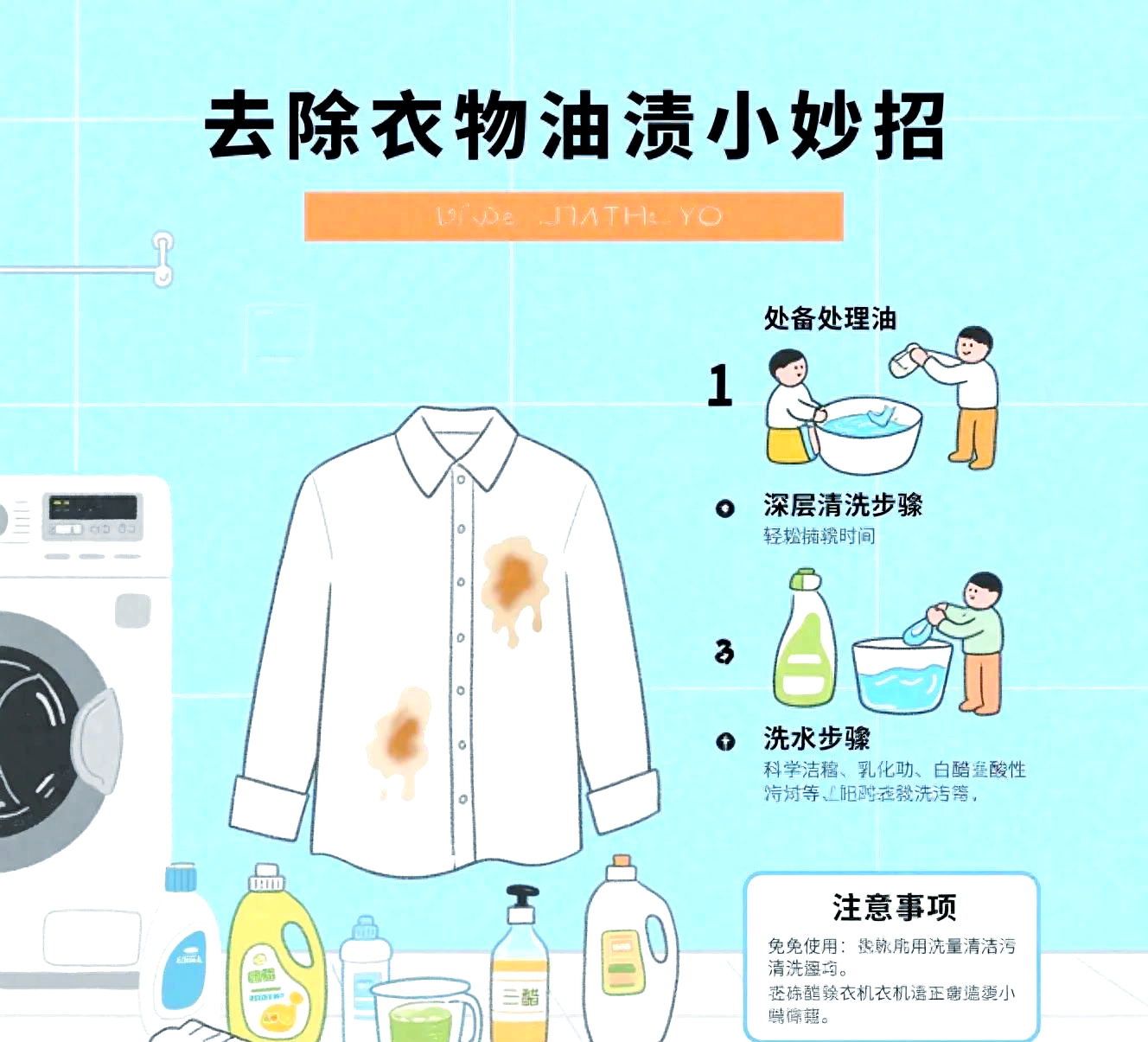 衣服油渍怎样去除